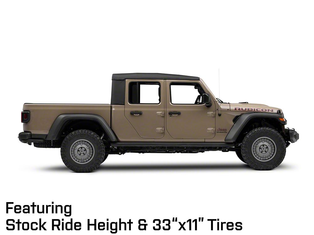 Mammoth Militant Charcoal Wheel; 17x9.5; -12mm Offset (20-25 Jeep Gladiator JT)