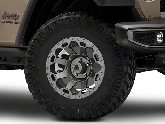 Mammoth Synister Charcoal Wheel; 17x9; -6mm Offset (20-25 Jeep Gladiator JT)
