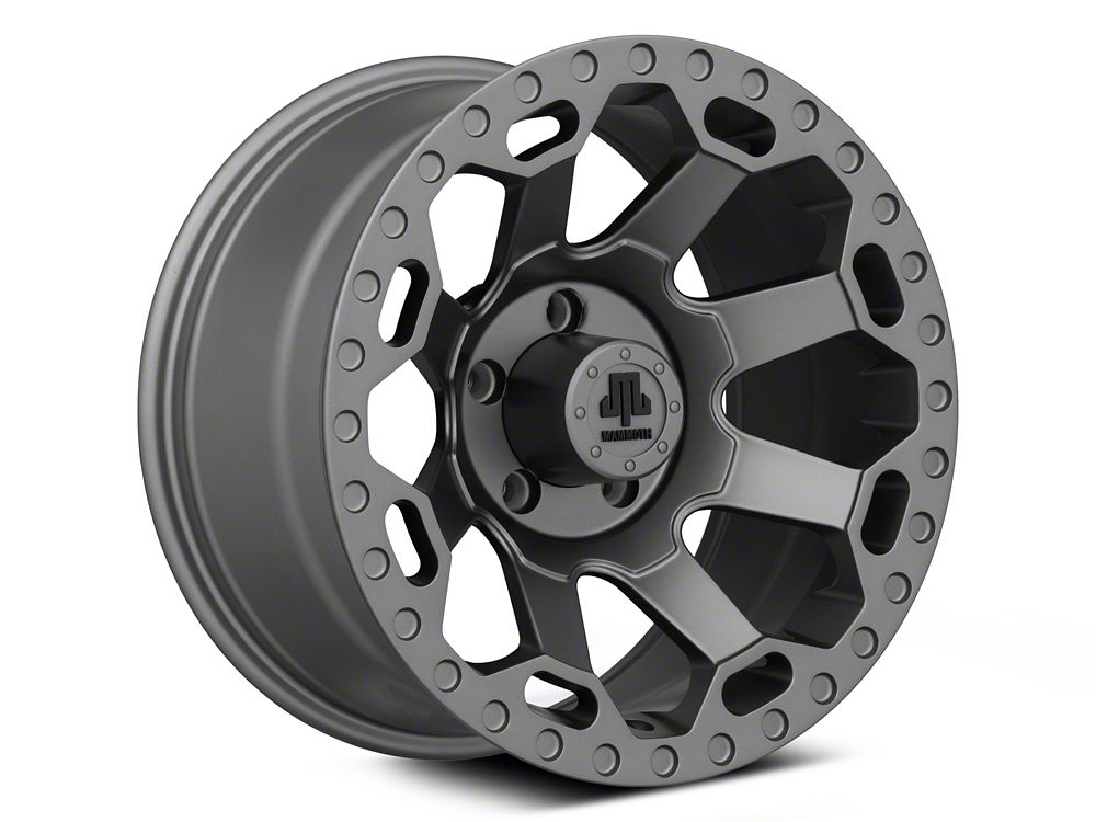 Mammoth Synister Charcoal Wheel; 17x9; -6mm Offset (20-25 Jeep Gladiator JT)