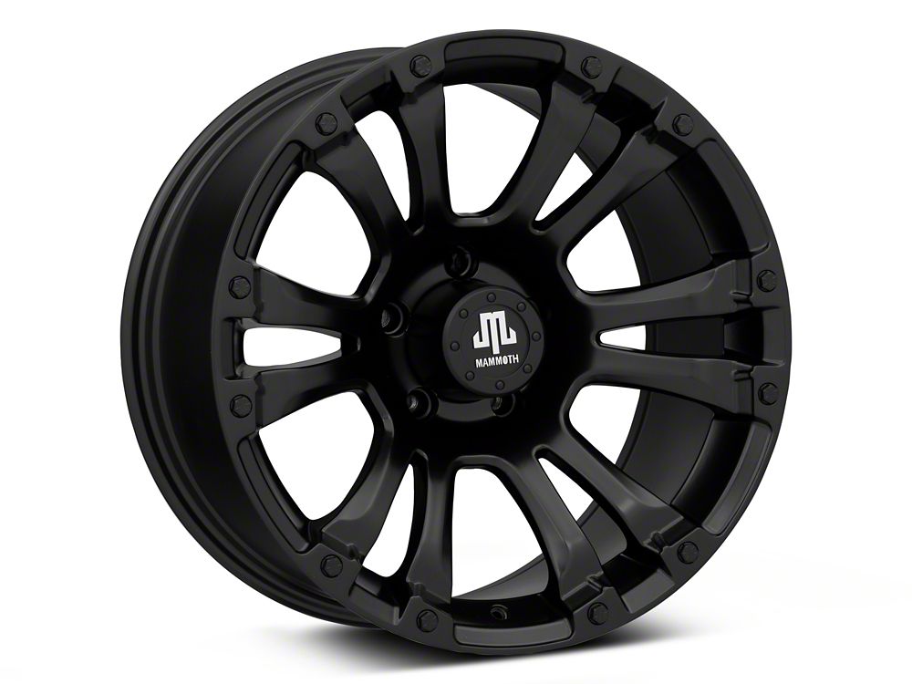 Mammoth Madness Matte Black Wheel; 18x9; -6mm Offset (20-25 Jeep Gladiator JT)