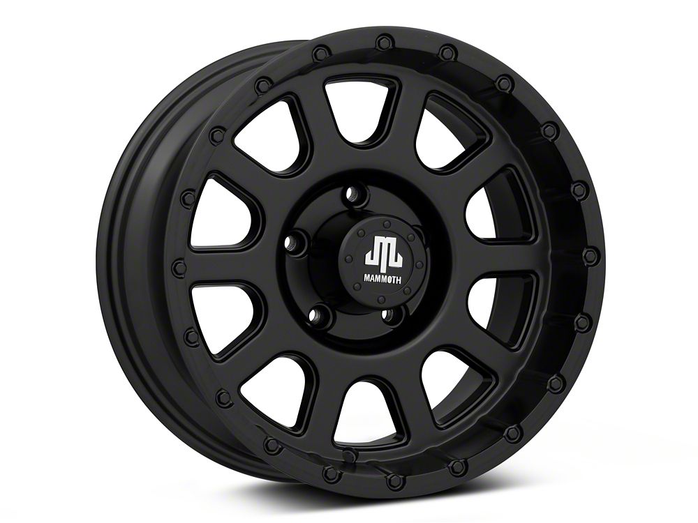 Mammoth 10 Hole Matte Black Wheel; 16x8; 0mm Offset (99-04 Jeep Grand Cherokee WJ)