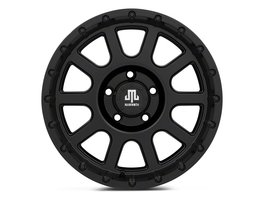Mammoth 10 Hole Matte Black Wheel; 17x9; -6mm Offset (99-04 Jeep Grand Cherokee WJ)