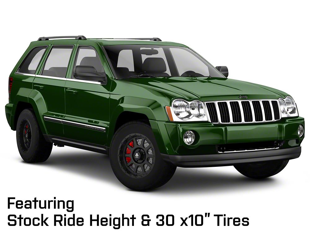 Mammoth 10 Hole Matte Black Wheel; 17x9; -6mm Offset (05-10 Jeep Grand Cherokee WK, Excluding SRT8)