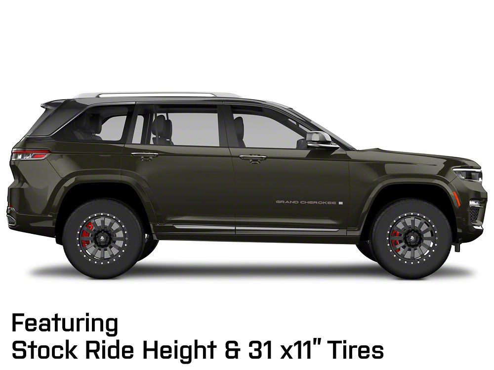 Mammoth 12 Hole Beadlock Satin Black Wheel; 18x9; -6mm Offset (22-25 Jeep Grand Cherokee WL)