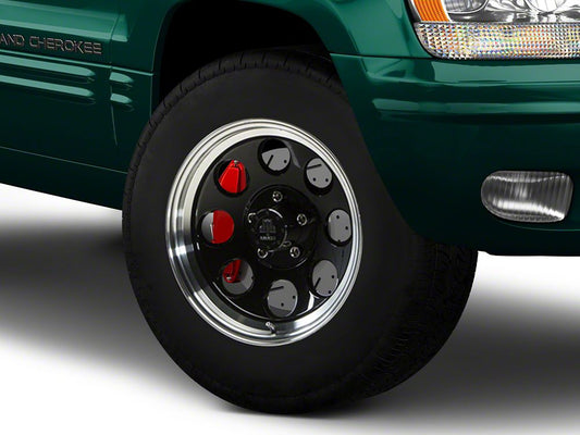 Mammoth 8 Aluminum Black Wheel; 17x9; -6mm Offset (99-04 Jeep Grand Cherokee WJ)