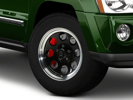 Mammoth 8 Aluminum Black Wheel; 17x9; -6mm Offset (05-10 Jeep Grand Cherokee WK, Excluding SRT8)