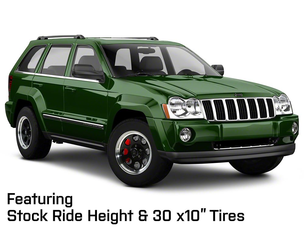 Mammoth 8 Aluminum Black Wheel; 17x9; -6mm Offset (05-10 Jeep Grand Cherokee WK, Excluding SRT8)