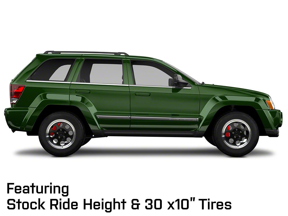 Mammoth 8 Aluminum Black Wheel; 17x9; -6mm Offset (05-10 Jeep Grand Cherokee WK, Excluding SRT8)