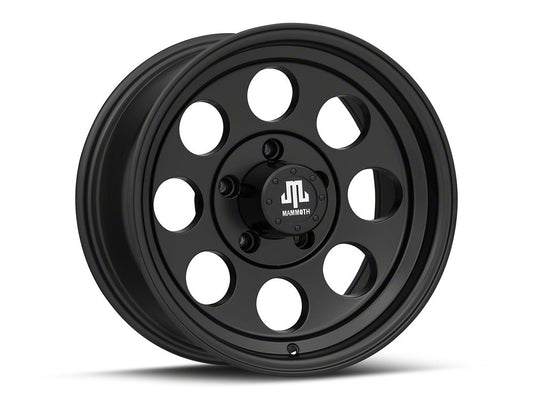 Mammoth 8 Aluminum Matte Black Wheel; 16x8; 0mm Offset (99-04 Jeep Grand Cherokee WJ)