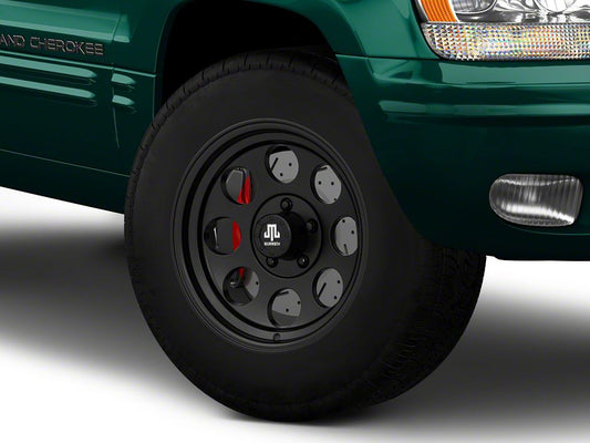 Mammoth 8 Aluminum Matte Black Wheel; 17x9; -6mm Offset (99-04 Jeep Grand Cherokee WJ)