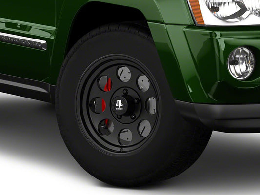 Mammoth 8 Aluminum Matte Black Wheel; 17x9; -6mm Offset (05-10 Jeep Grand Cherokee WK, Excluding SRT8)