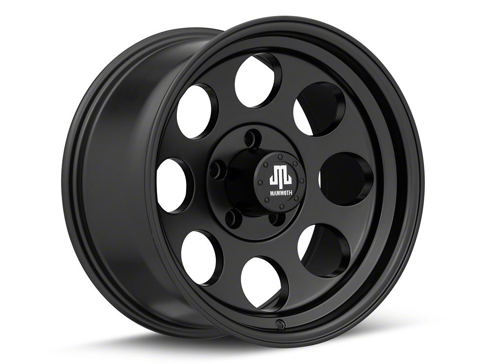 Mammoth 8 Aluminum Matte Black Wheel; 17x9; -6mm Offset (05-10 Jeep Grand Cherokee WK, Excluding SRT8)
