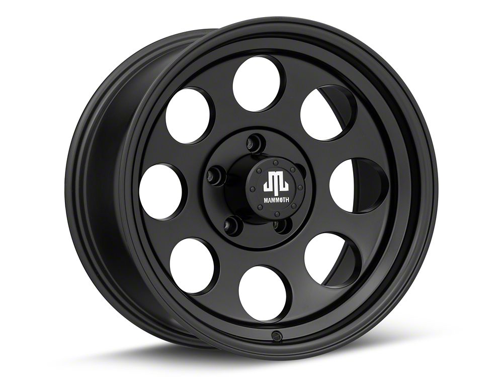 Mammoth 8 Aluminum Matte Black Wheel; 17x9; -6mm Offset (05-10 Jeep Grand Cherokee WK, Excluding SRT8)