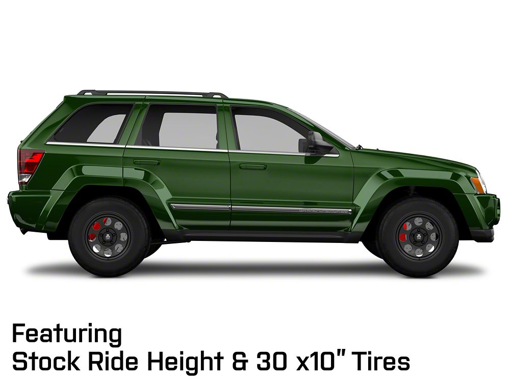 Mammoth 8 Aluminum Matte Black Wheel; 17x9; -6mm Offset (05-10 Jeep Grand Cherokee WK, Excluding SRT8)