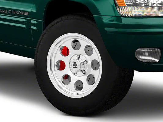 Mammoth 8 Aluminum Polished Wheel; 17x9; -6mm Offset (99-04 Jeep Grand Cherokee WJ)