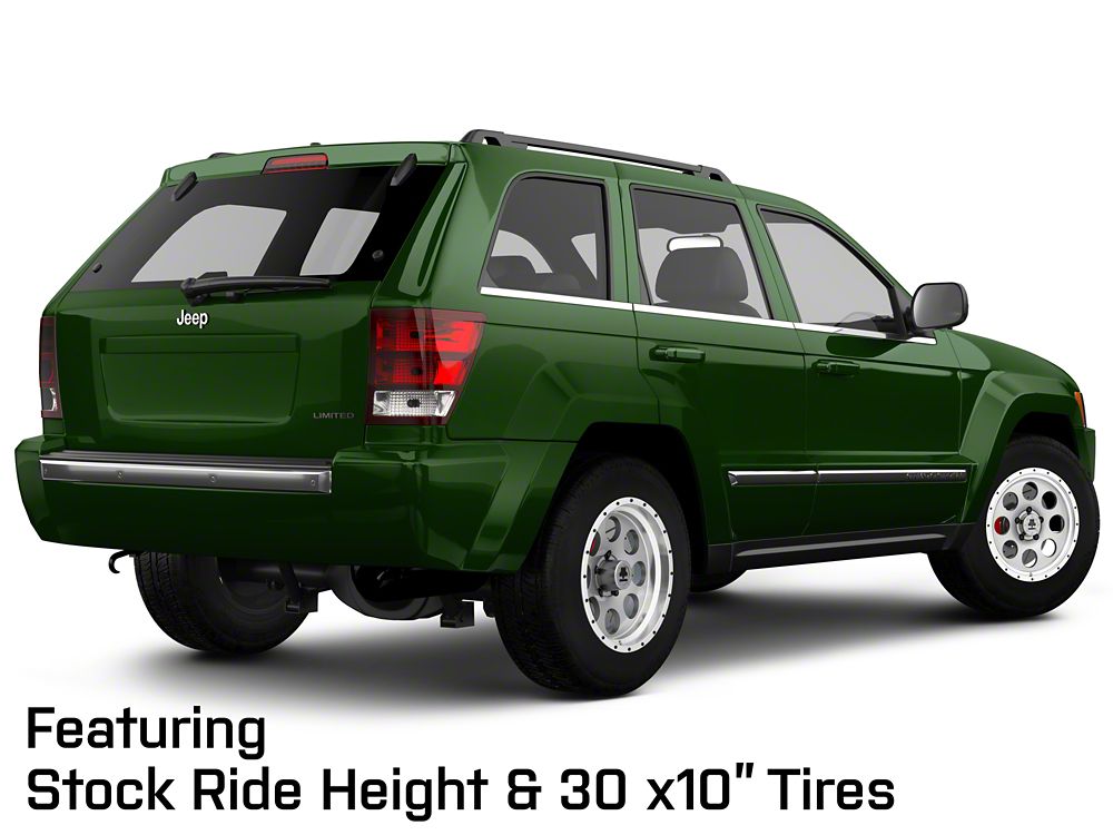 Mammoth 8 Aluminum Simulated Beadlock Anthracite Wheel; 17x9; -6mm Offset (05-10 Jeep Grand Cherokee WK, Excluding SRT8)