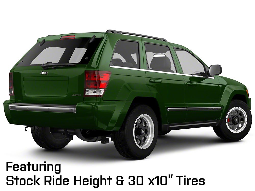 Mammoth 8 Aluminum Simulated Beadlock Black Wheel; 17x9; -6mm Offset (05-10 Jeep Grand Cherokee WK, Excluding SRT8)