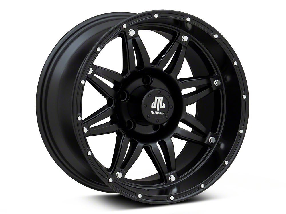 Mammoth Approach Matte Black Wheel; 17x9; -6mm Offset (05-10 Jeep Grand Cherokee WK, Excluding SRT8)