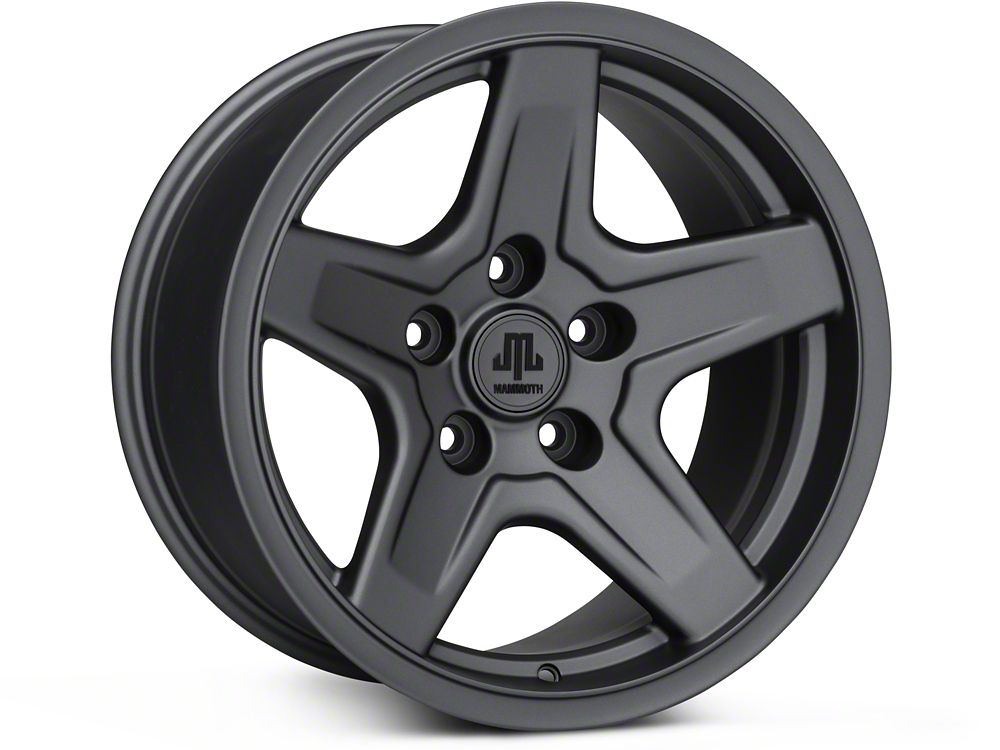 Mammoth Boulder Charcoal Wheel; 17x9; -6mm Offset (05-10 Jeep Grand Cherokee WK, Excluding SRT8)