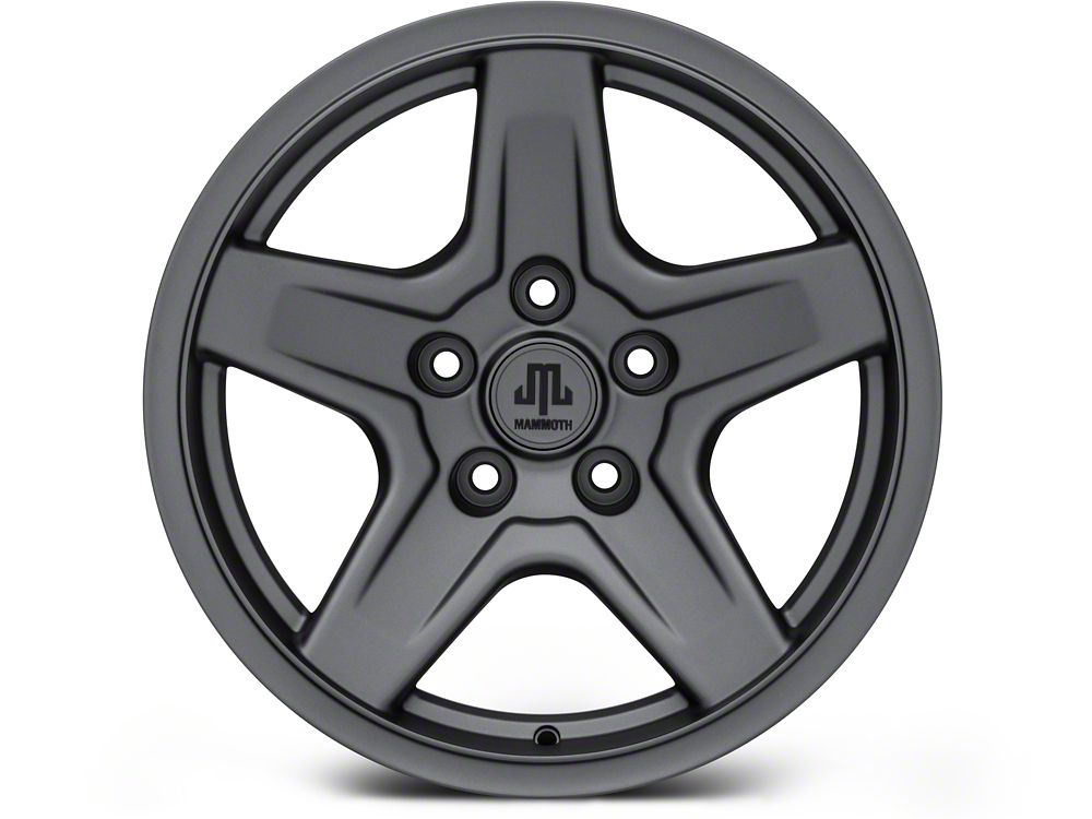 Mammoth Boulder Charcoal Wheel; 17x9; -6mm Offset (05-10 Jeep Grand Cherokee WK, Excluding SRT8)