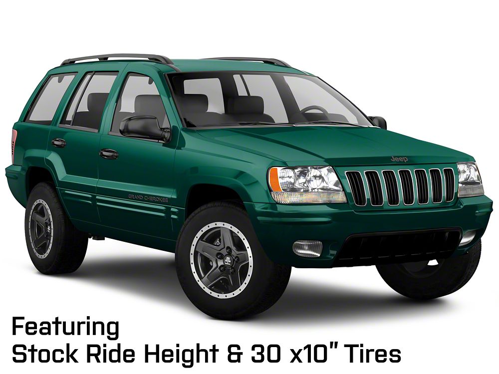 Mammoth Boulder Simulated Beadlock Style Black Wheel; 17x9; -6mm Offset (99-04 Jeep Grand Cherokee WJ)