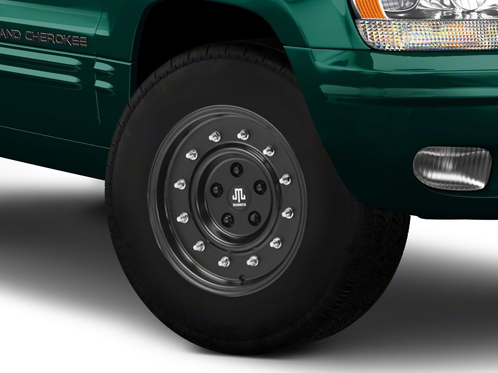 Mammoth General Matte Black Wheel; 16x8; 0mm Offset (99-04 Jeep Grand Cherokee WJ)