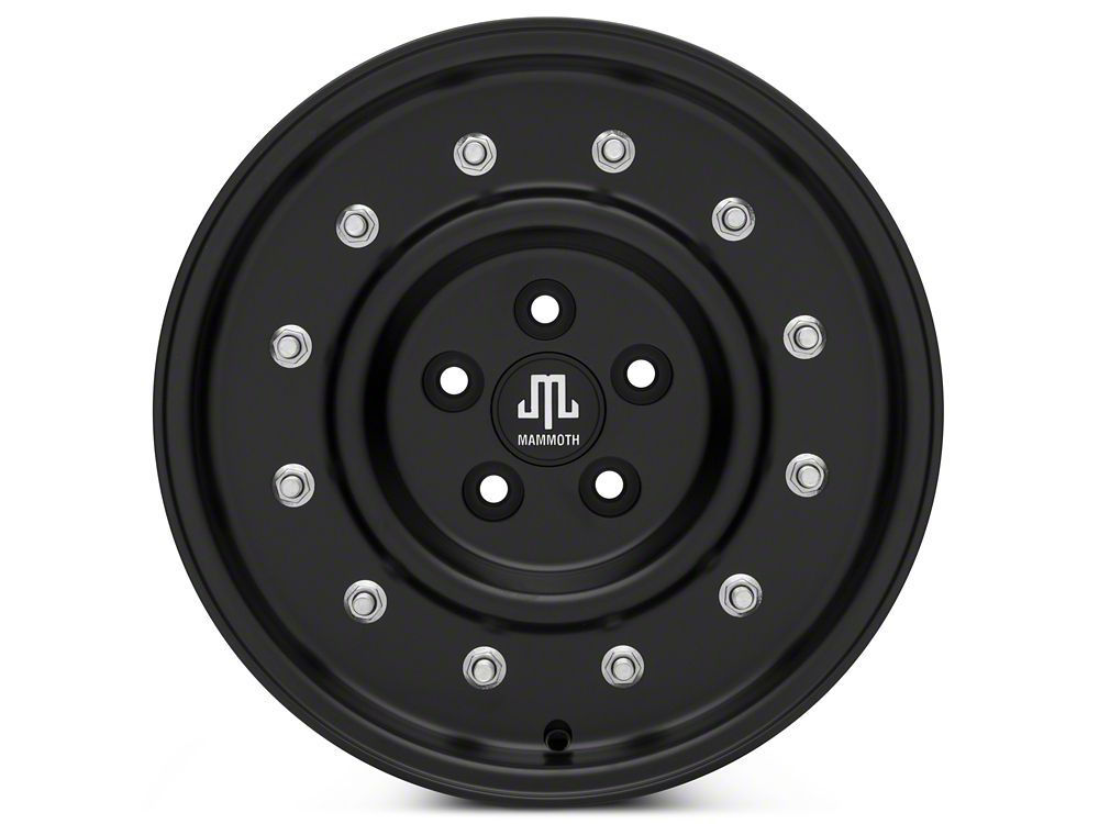 Mammoth General Matte Black Wheel; 16x8; 0mm Offset (99-04 Jeep Grand Cherokee WJ)