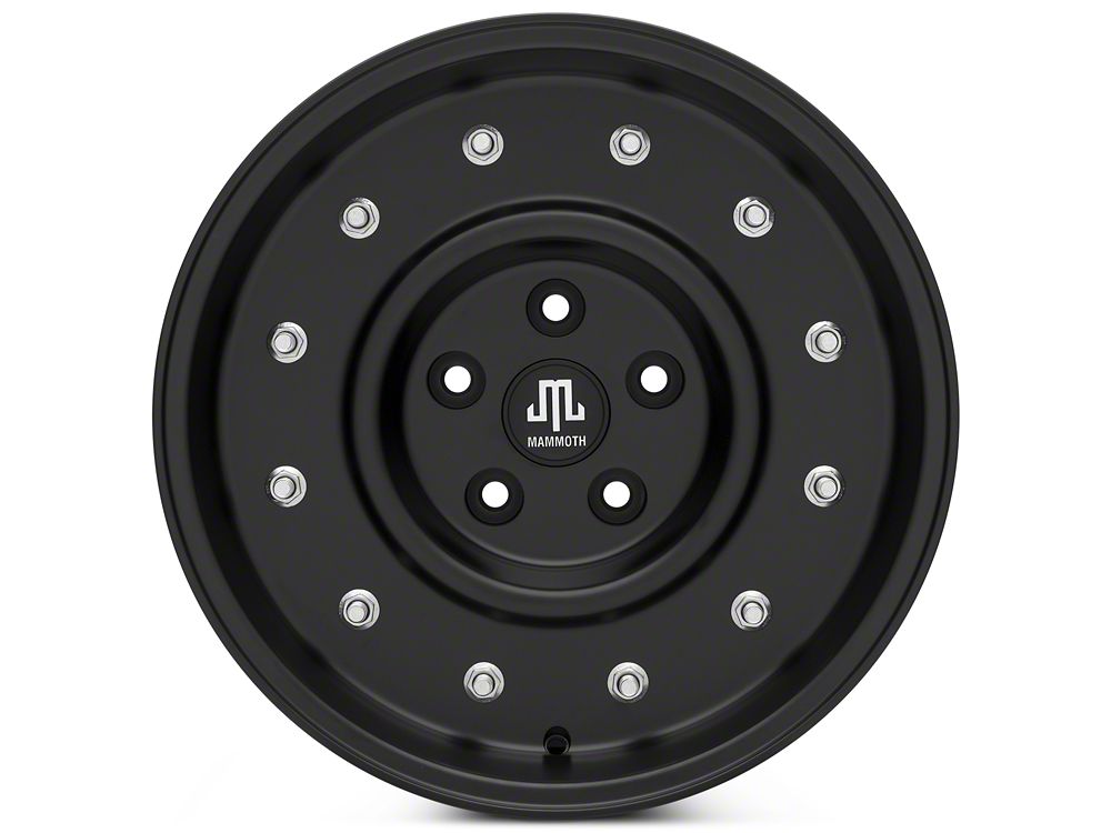 Mammoth General Matte Black Wheel; 17x9; -6mm Offset (05-10 Jeep Grand Cherokee WK, Excluding SRT8)