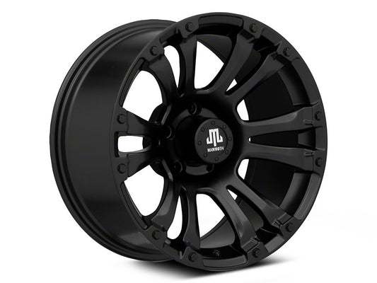 Mammoth Madness Matte Black Wheel; 18x9; -6mm Offset (05-10 Jeep Grand Cherokee WK)