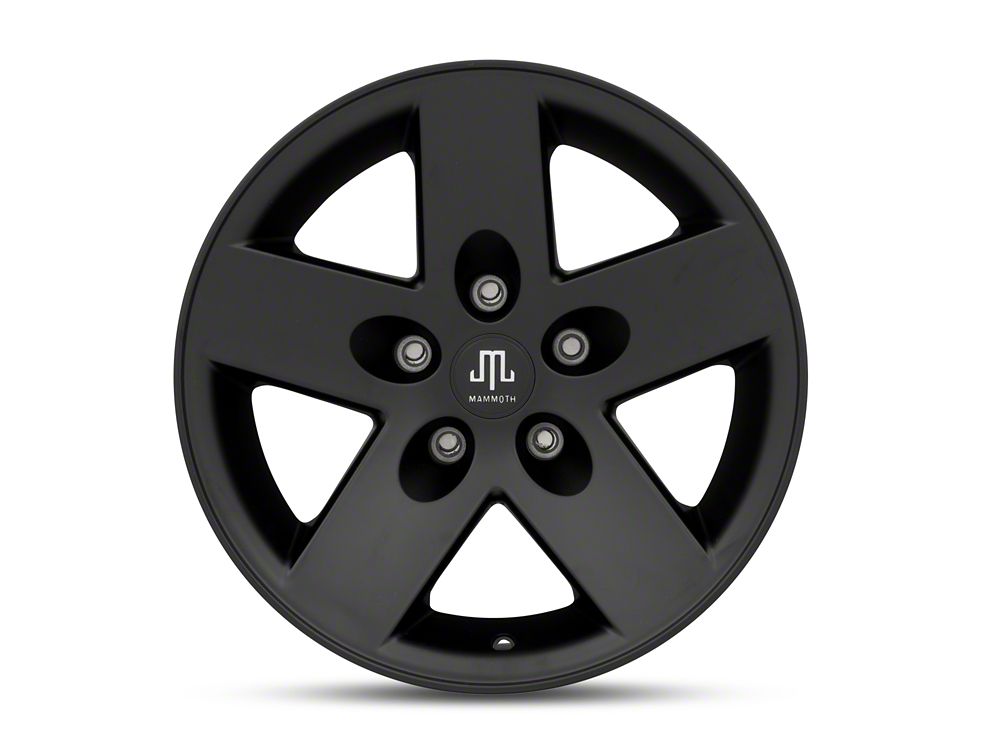 Mammoth Moab Black Wheel; 17x9; -6mm Offset (05-10 Jeep Grand Cherokee WK, Excluding SRT8)
