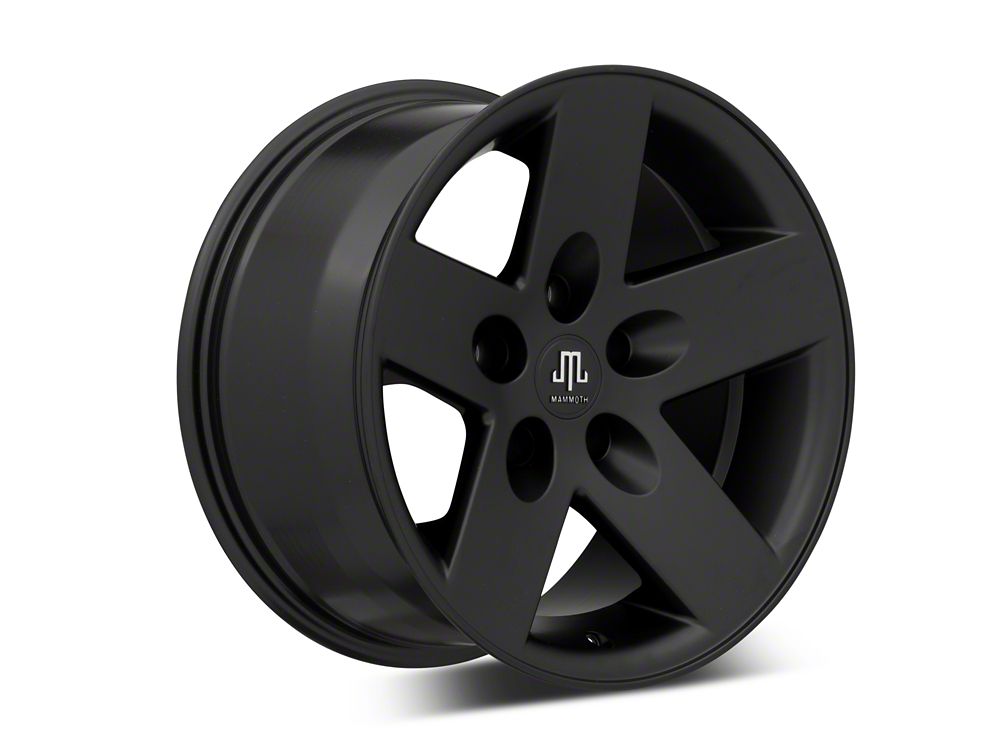 Mammoth Moab Black Wheel; 17x9; -6mm Offset (05-10 Jeep Grand Cherokee WK, Excluding SRT8)