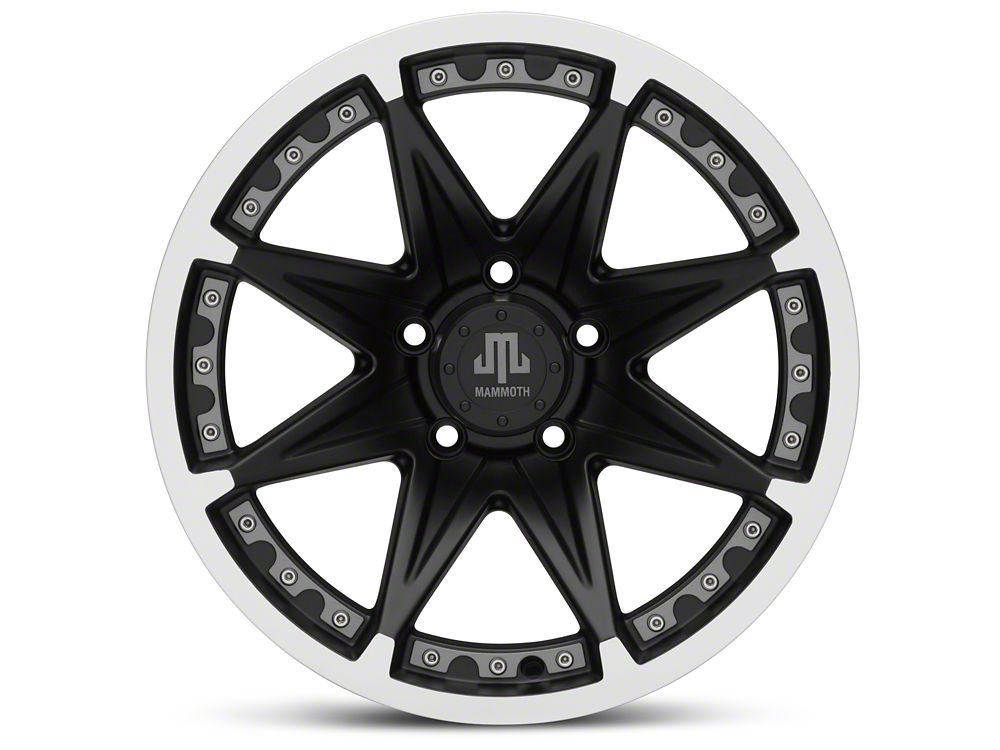 Mammoth Type 88 Black Wheel; 17x9; -6mm Offset (99-04 Jeep Grand Cherokee WJ)