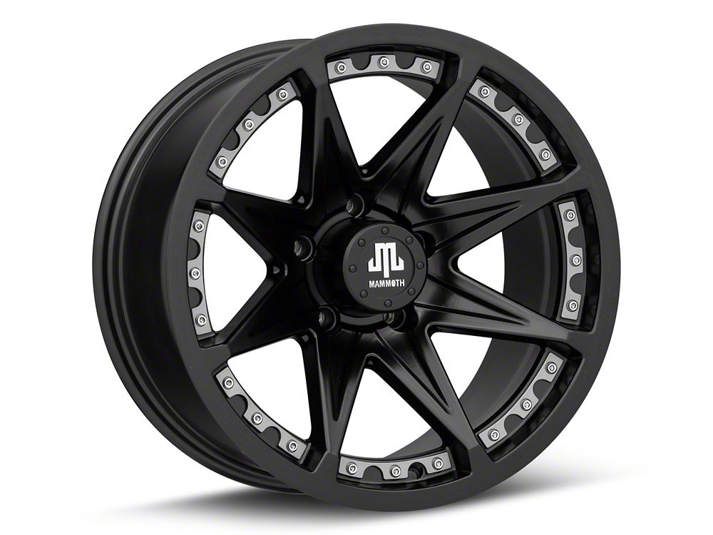 Mammoth Type 88 Matte Black Wheel; 17x9; -6mm Offset (99-04 Jeep Grand Cherokee WJ)