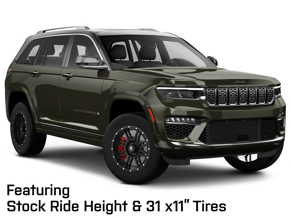 Mammoth Vader Simulated Beadlock Matte Black Wheel; 18x9; -6mm Offset (22-25 Jeep Grand Cherokee WL)