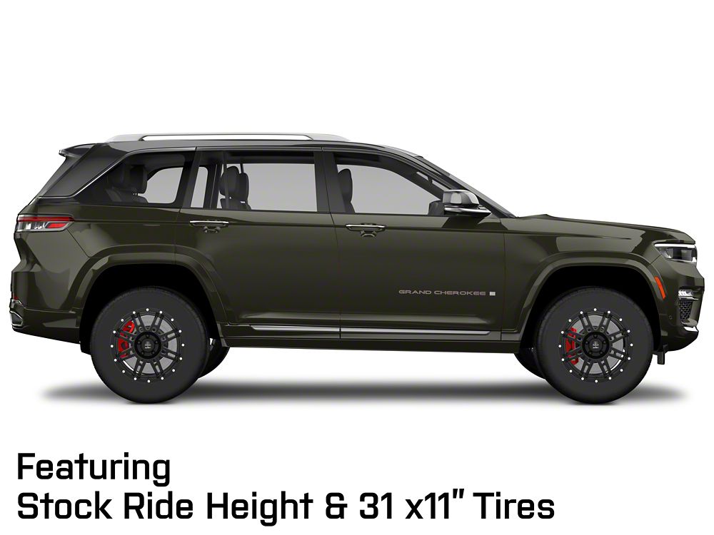 Mammoth Vader Simulated Beadlock Matte Black Wheel; 18x9; -6mm Offset (22-25 Jeep Grand Cherokee WL)