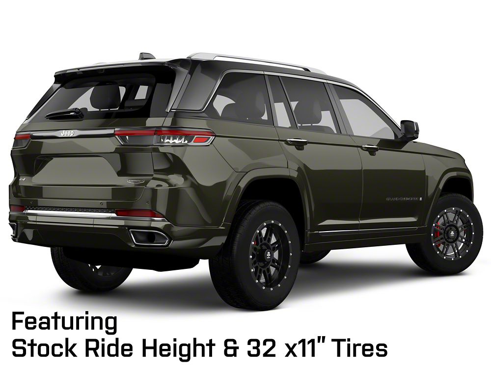 Mammoth Vader Simulated Beadlock Matte Black Wheel; 18x9; -6mm Offset (22-25 Jeep Grand Cherokee WL)