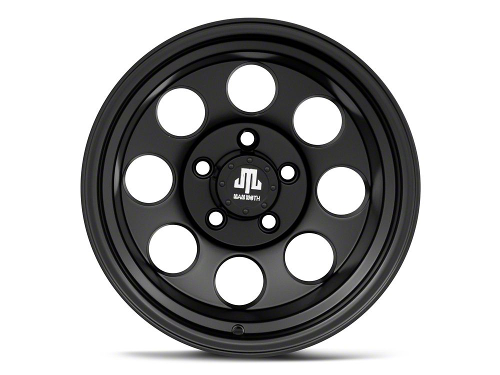 Mammoth 8 Aluminum Matte Black Wheel; 15x10; -44mm Offset (93-98 Jeep Grand Cherokee ZJ)