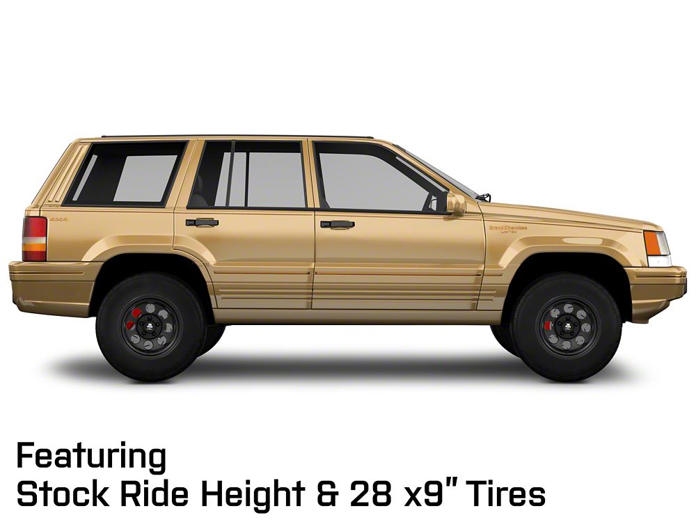 Mammoth 8 Aluminum Matte Black Wheel; 15x10; -44mm Offset (93-98 Jeep Grand Cherokee ZJ)