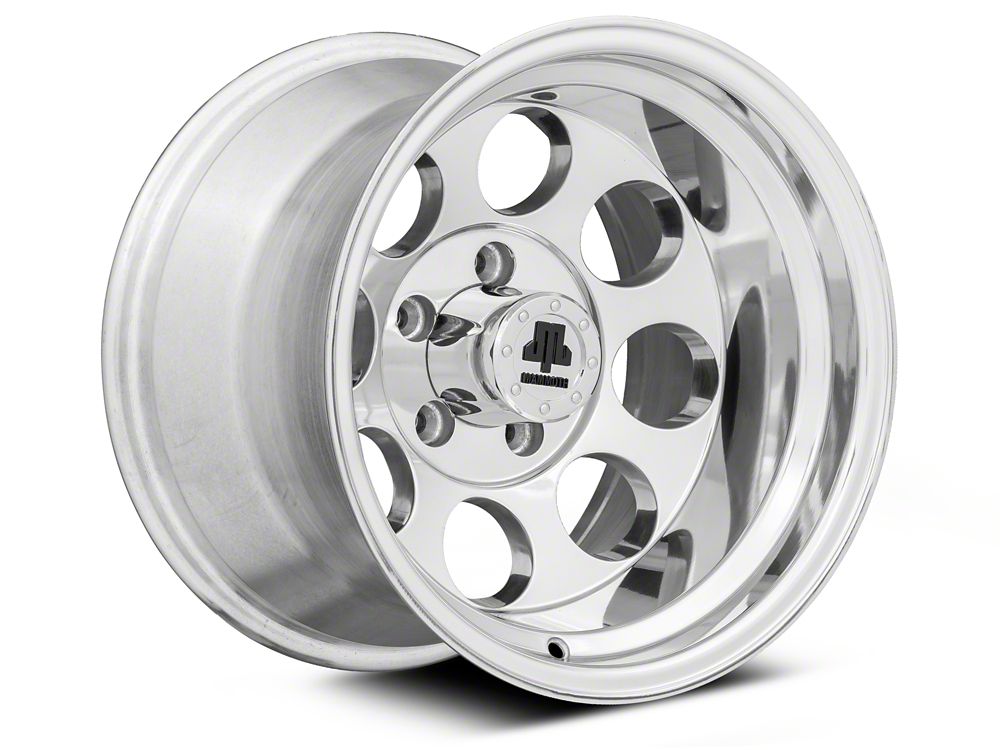 Mammoth 8 Aluminum Polished Wheel; 15x10; -44mm Offset (93-98 Jeep Grand Cherokee ZJ)