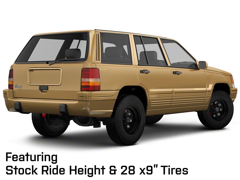 Mammoth 8 Black Steel Wheel; 15x8; -19mm Offset (93-98 Jeep Grand Cherokee ZJ)