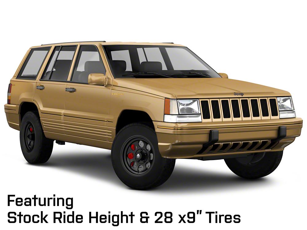 Mammoth 8 Matte Black Wheel; 15x8; -20mm Offset (93-98 Jeep Grand Cherokee ZJ)