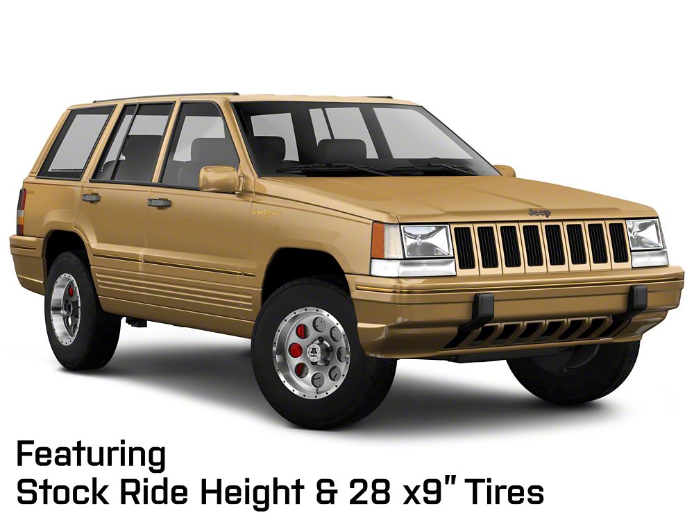 Mammoth 8 Simulated Beadlock Style Anthracite Wheel; 15x8; -19mm Offset (93-98 Jeep Grand Cherokee ZJ)