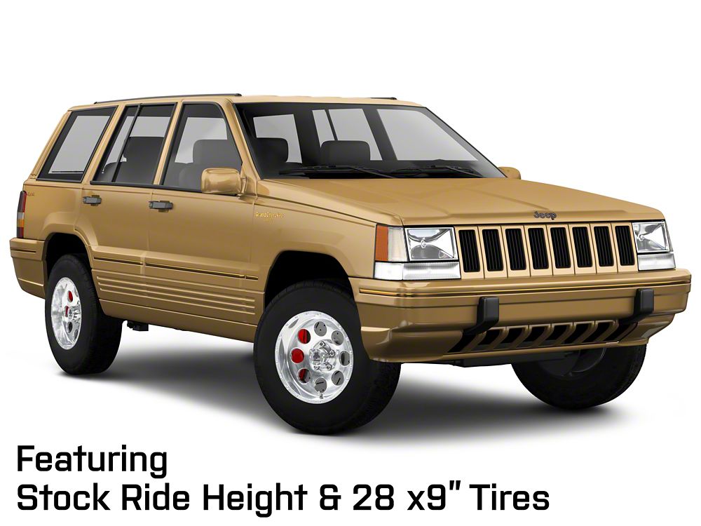 Mammoth 8 Simulated Beadlock Style Polished Wheel; 15x8; -19mm Offset (93-98 Jeep Grand Cherokee ZJ)