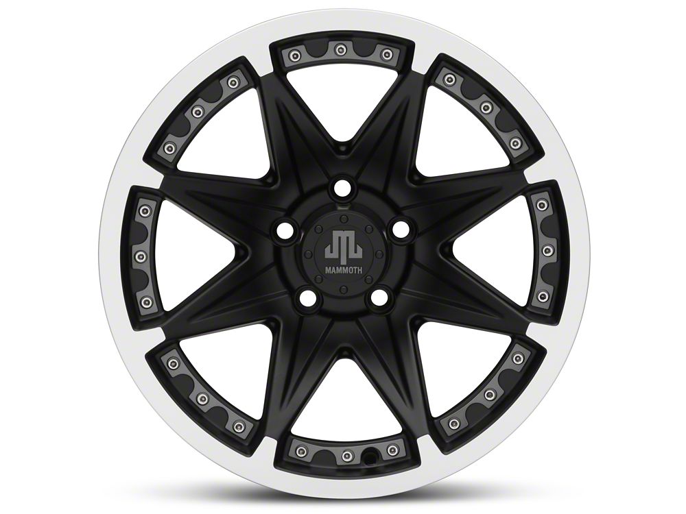 Mammoth Type 88 Black Wheel; 16x8; 0mm Offset (93-98 Jeep Grand Cherokee ZJ)