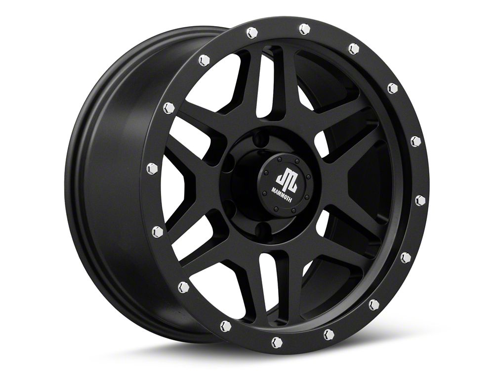 Mammoth Split 6 Beadlock Matte Black 6-Lug Wheel; 18x9; -6mm Offset (04-15 Titan)