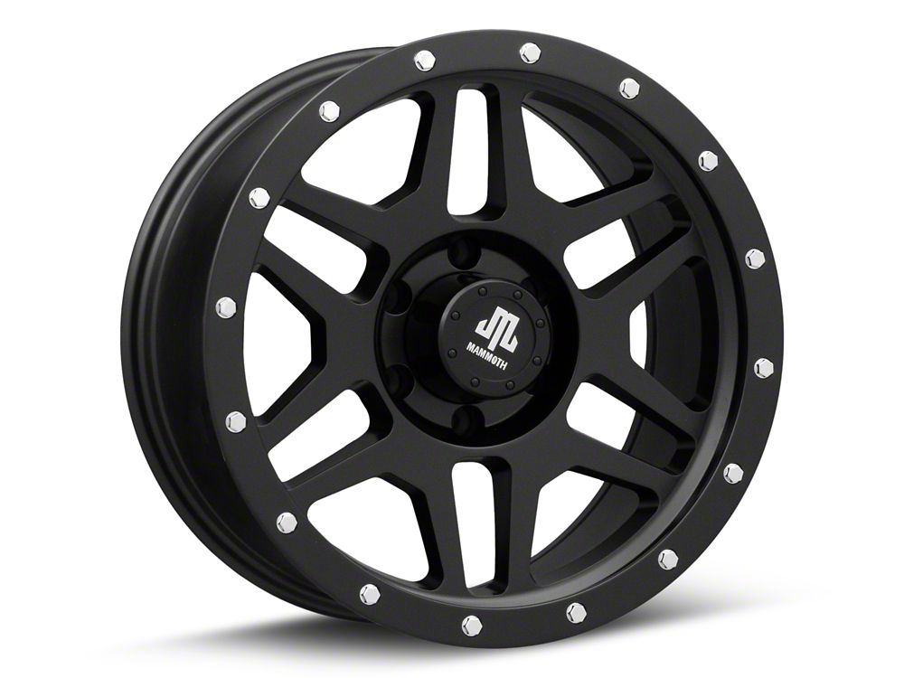 Mammoth Split 6 Beadlock Matte Black 6-Lug Wheel; 18x9; -6mm Offset (04-15 Titan)