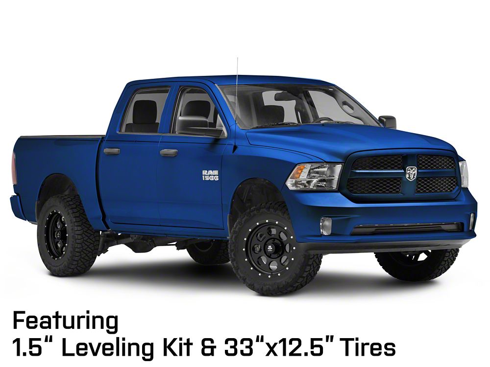 Mammoth 8 Aluminum Beadlock Satin Black 5-Lug Wheel; 17x9; -6mm Offset (09-18 RAM 1500)