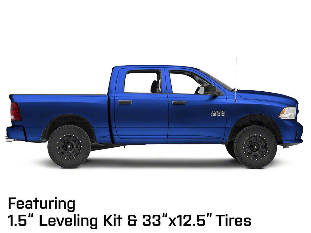 Mammoth 8 Aluminum Beadlock Satin Black 5-Lug Wheel; 17x9; -6mm Offset (09-18 RAM 1500)