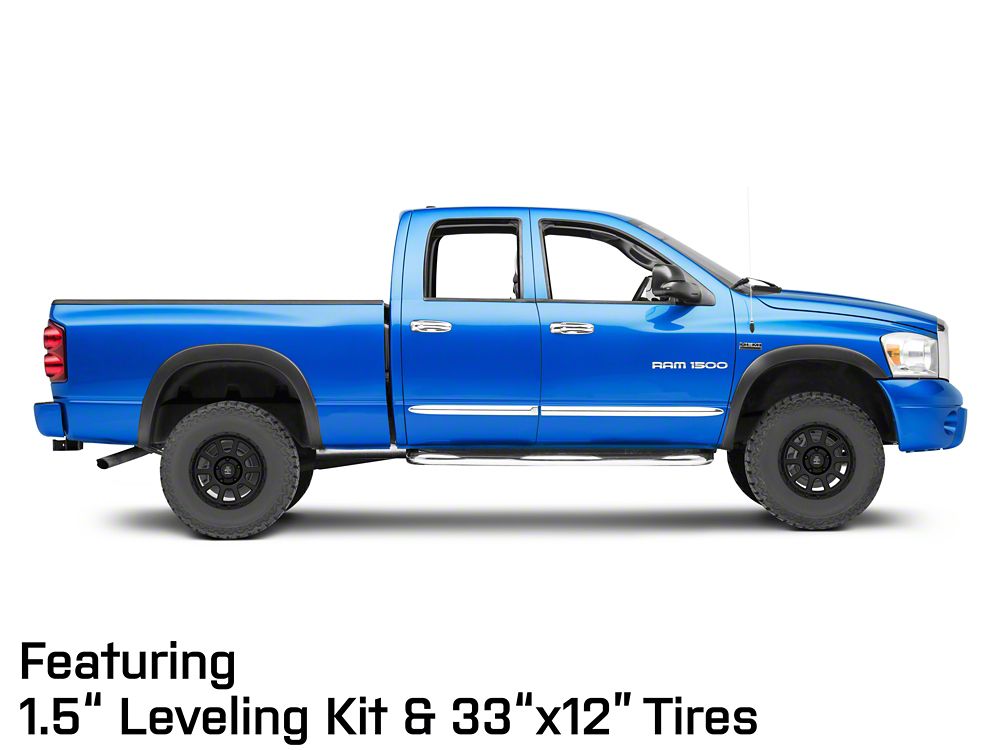Mammoth 10 Hole Matte Black 5-Lug Wheel; 17x9; -6mm Offset (02-08 RAM 1500, Excluding Mega Cab)