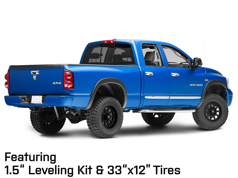 Mammoth 10 Hole Matte Black 5-Lug Wheel; 17x9; -6mm Offset (02-08 RAM 1500, Excluding Mega Cab)